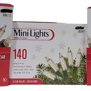 Basic Series Mini Lights for outdoor/indoor 140 count Lot of 3